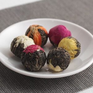 Variety Blooming Flower Tea Pearl Set